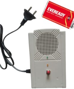 Power failure and resumption alarm with a 9v eveready battery