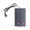 Water level indicator with full and low tank alarm front